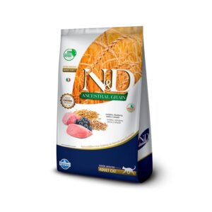 Ração Farmina N&D Ancestral Grain para Gatos Adultos Sabor Cordeiro e Blueberry
