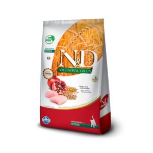 Ração Farmina N&D Ancestral Grain para Gatos Filhotes Sabor Frango e Romã