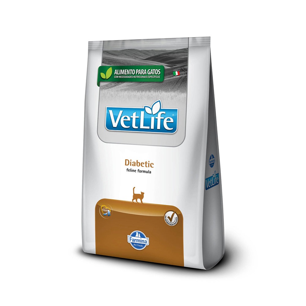 Ração Vet Life Natural Diabetic para Gatos Adultos