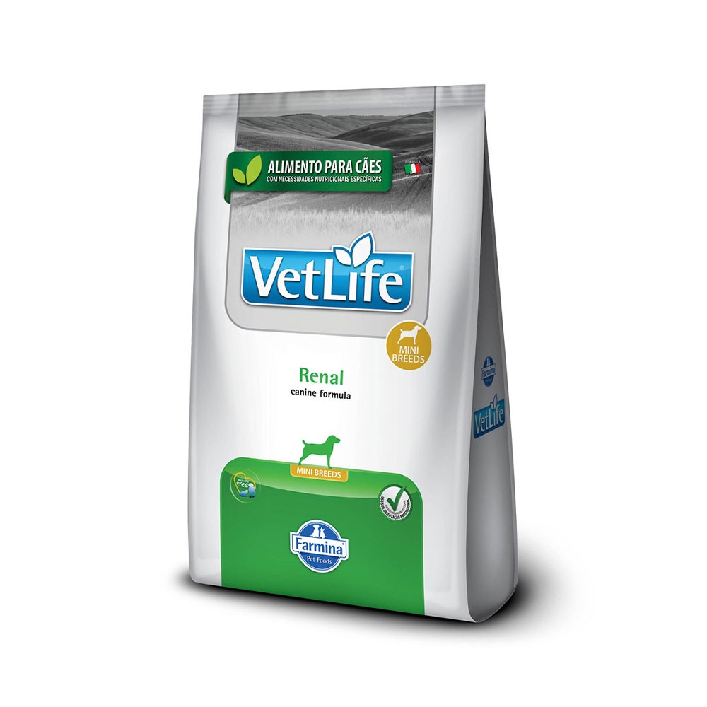 Ração Vet Life Renal Mini para Cães Adultos de Pequeno Porte