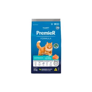 Ração Premier Formula para Gatos Adultos Castrados Sabor Salmão