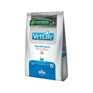 Ração Vet Life Hypoallergenic Pork e Potato para Gatos