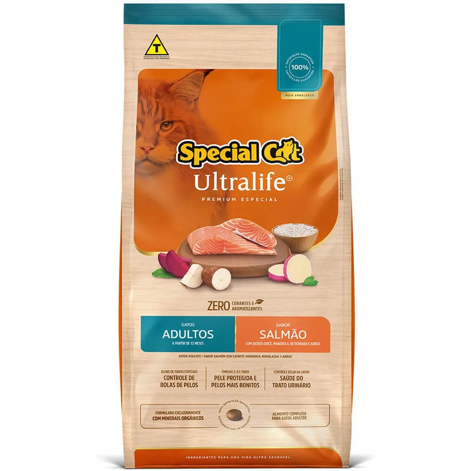 Ração Special Cat Ultralife para Gatos Adultos Sabor Salmão