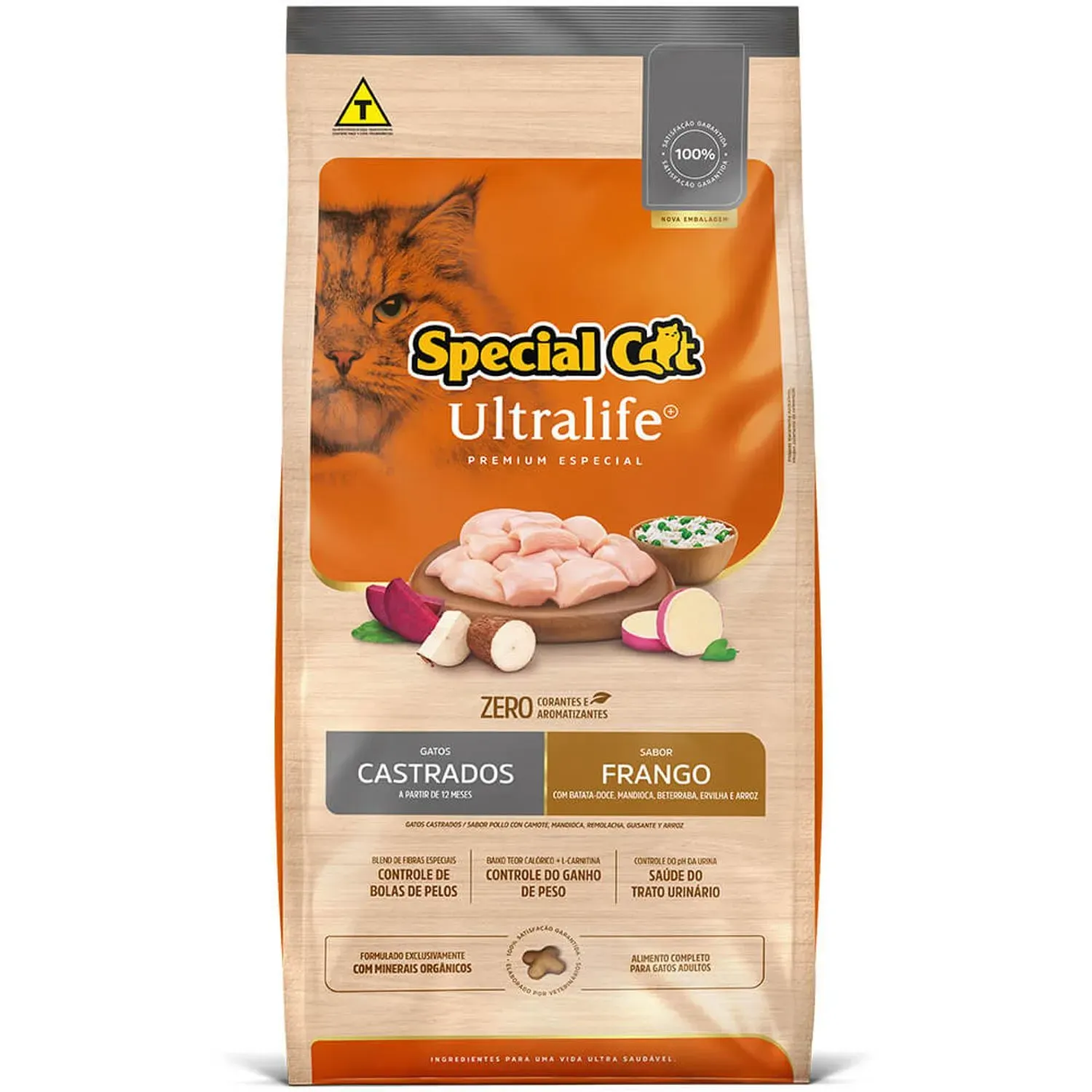 Ração Special Cat Ultralife para Gatos Castrados Sabor Frango