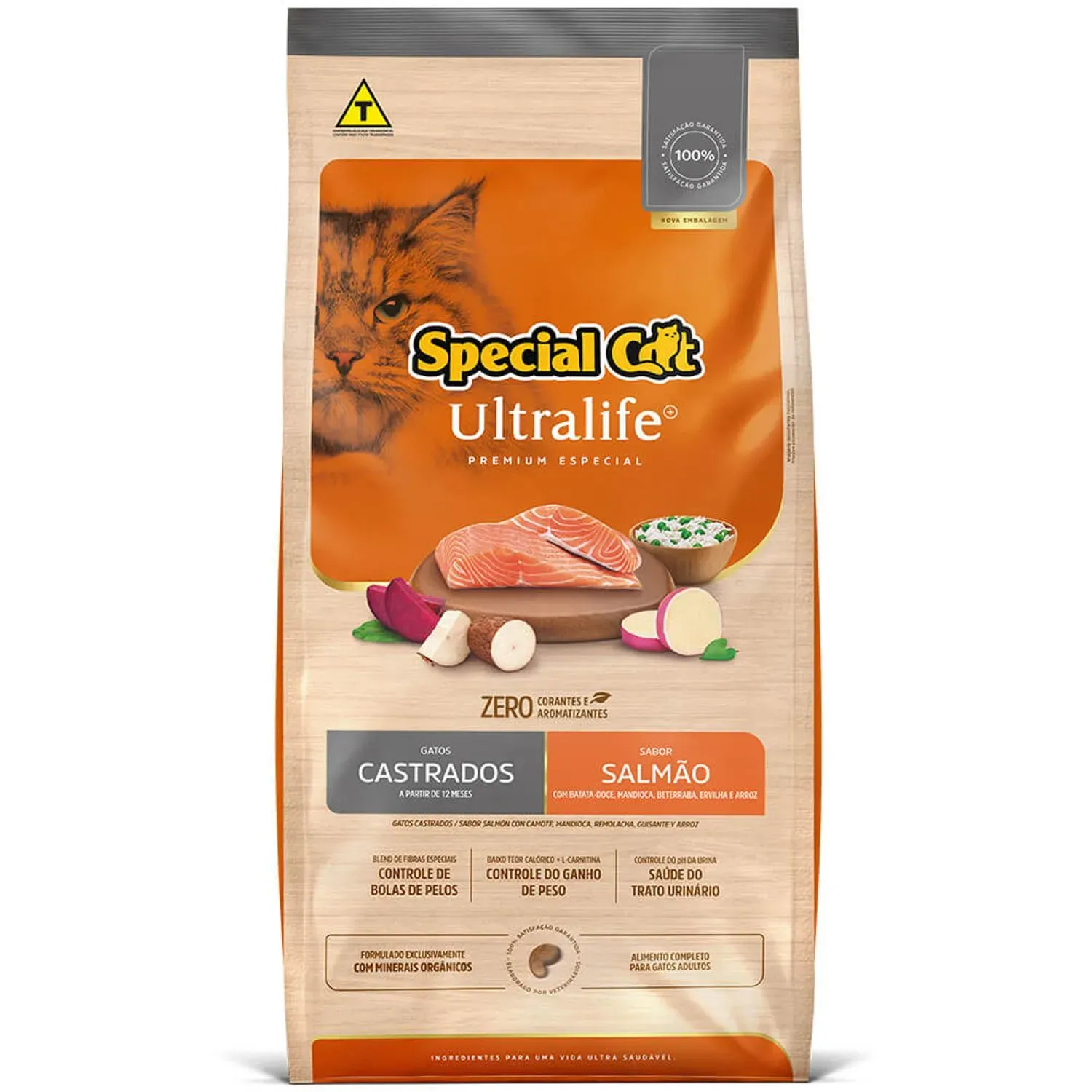 Ração Special Cat Ultralife para Gatos Castrados Sabor Salmão